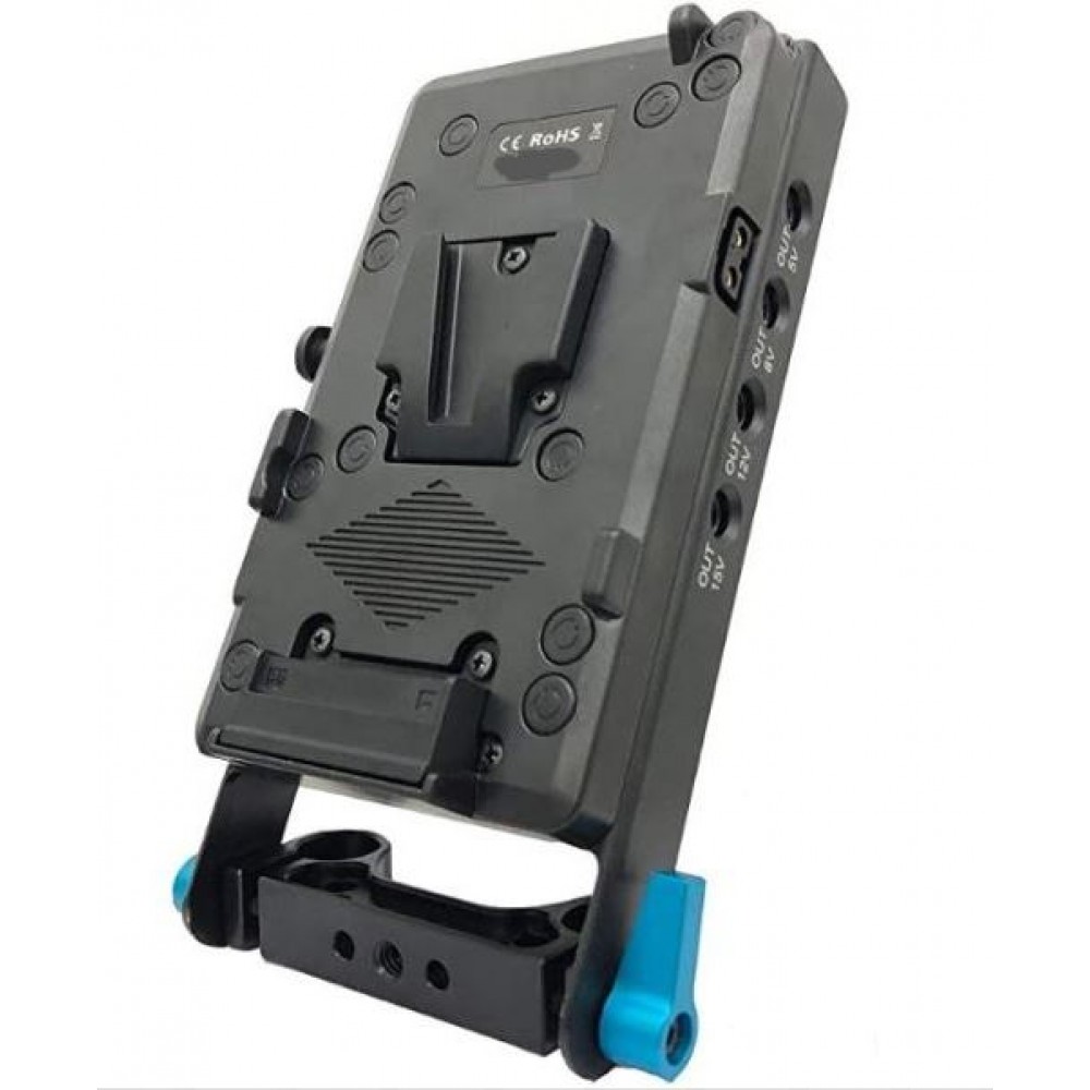V-Mount/V-Lock Battery Plate for BMPCC Cameras with DC Power
